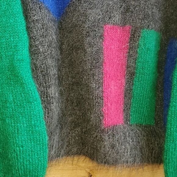 Vintage Handmade by Neva McIntosh Royal Mile Edinburgh Heavy Wool Sz L Sweater - Picture 4 of 9